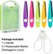 6Pcs/Set Craft Scissors Decorative Paper Edge Scissors With Storage Box Set, 5 Kinds Zig Zag Edges Scissors Great for DIY Projects Paper Card,Photo, Scrapbook,Office School Home Manual